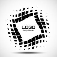 Abstract Halftone Logo Design Element N2