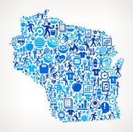 Wisconsin Fitness and Diet Vector Button Pattern N2