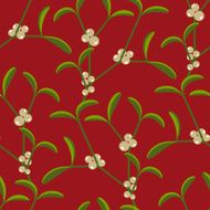 Mistletoe background pattern