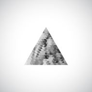 abstract triangle pattern icon