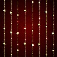 Red background with Christmas decoration