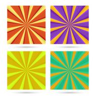 set of sunburst backgrounds