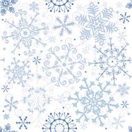 Seamless white christmas pattern