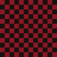 Geometric checked red glitter design on black paper
