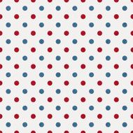 Seamless white paper with red and blue glitter dots