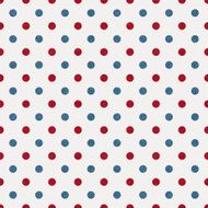 Seamless white paper with red and blue glitter dots