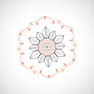 abstract color floral pattern background N14