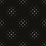 Seamless black paper with white dots