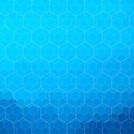 abstract blue hexagon pattern background N11