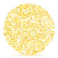 Sunshine Circle Abstract Network Pattern