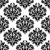 Arabesque seamless pattern with floral motifs