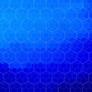 abstract blue hexagon pattern background N12