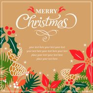 Christmas floral background