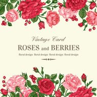Invitation with roses N3