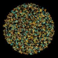 Soil Circle Abstract Network Pattern