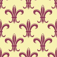 Fleur de lys seamless pattern N14