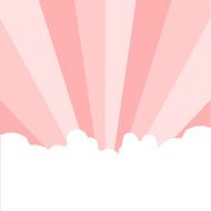 Cloudy pink icon great for any use Vector EPS10