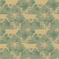 vintage Christmas Seamless Pattern N2