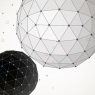 abstract line ball pattern background N4