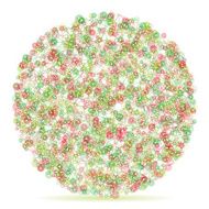 Fruit Circle Abstract Network Pattern