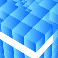 blue cubes