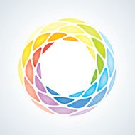 Abstract Design Element Twisted stones