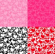 Heart Splashies Seamless Pattern