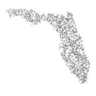 Florida Map Network Black And White