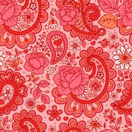 Paisley end roses