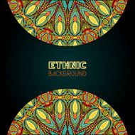 Ethnic Background With Bright Ornate Elements