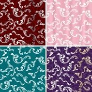 Elegant seamless backgrounds with swirls