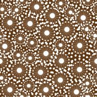 white dandelions flowers seamless pattern N2