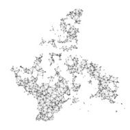 Nunavut Map Network Black And White