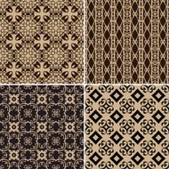 Four seamless patterns N10