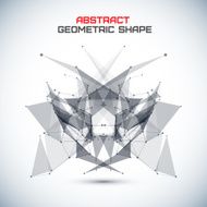 Abstract geometric background with circles lines