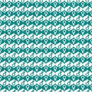 Teal and White Male Female Gender Symbol Repeat Pattern Background