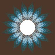 vector template vintage round pattern N3