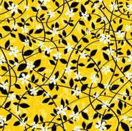 Seamless yellow floral background