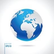 World globe vector illustration