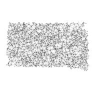 South Dakota Map Network Black And White