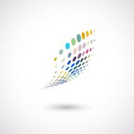 abstract color dots pattern icon for design N2