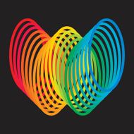 Repeating Geometric Pattern Creates a Color Spectrum