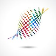abstract color dots pattern icon N3