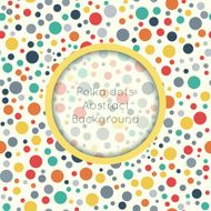 Polka dot seamless pattern with place for text N3