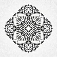 Vector ornament in Eastern style N7