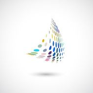 abstract color dots pattern icon for design N3