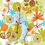 Seamless floral background N246