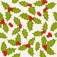 holly seamless pattern N4