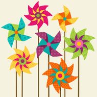 colorful pinwheels