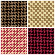 Pixel Houndstooth Patterns